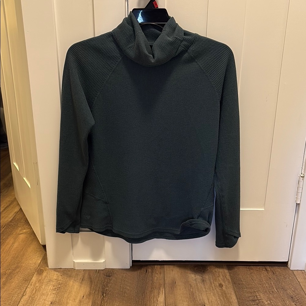 Women's Green Turtleneck Sweater